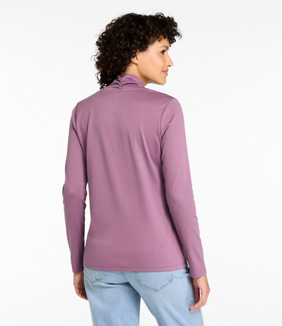 Women's Pima Cotton Tee, Shawl Long-Sleeve | L.L.Bean Essential