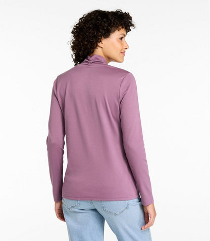 Women's Pima Cotton Tee, Shawl Long-Sleeve | L.L.Bean Essential
