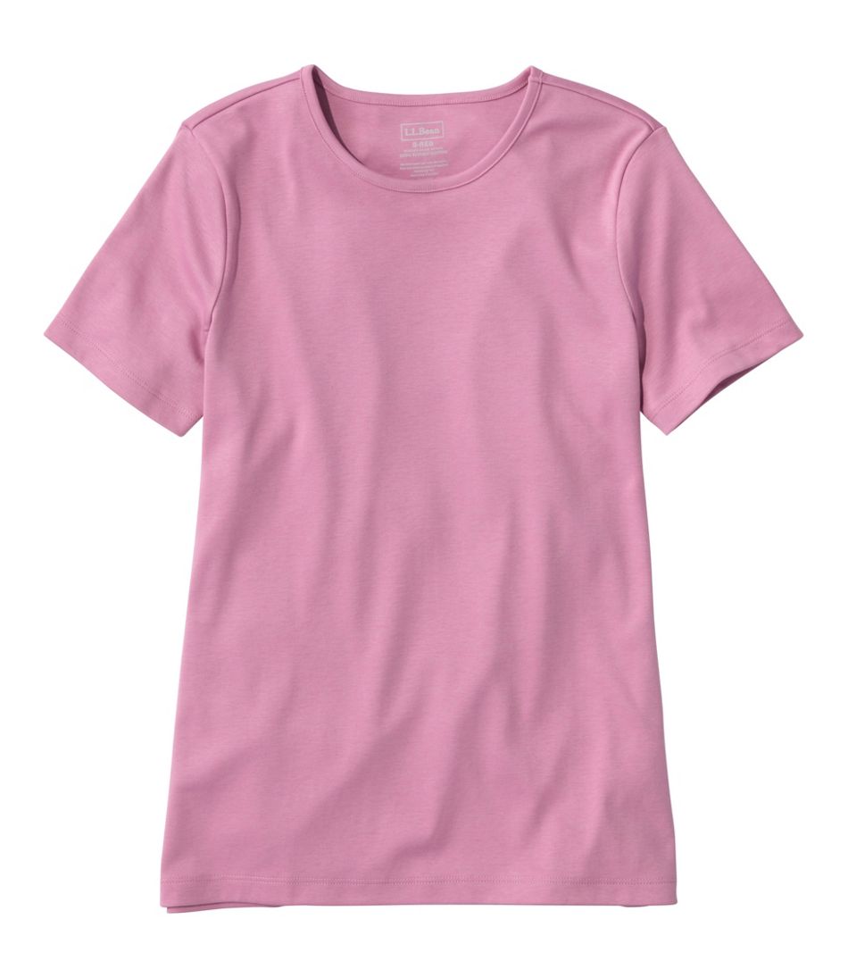 Women's Pima Cotton Tee, Short-Sleeve Crewneck | L.L.Bean Everyday