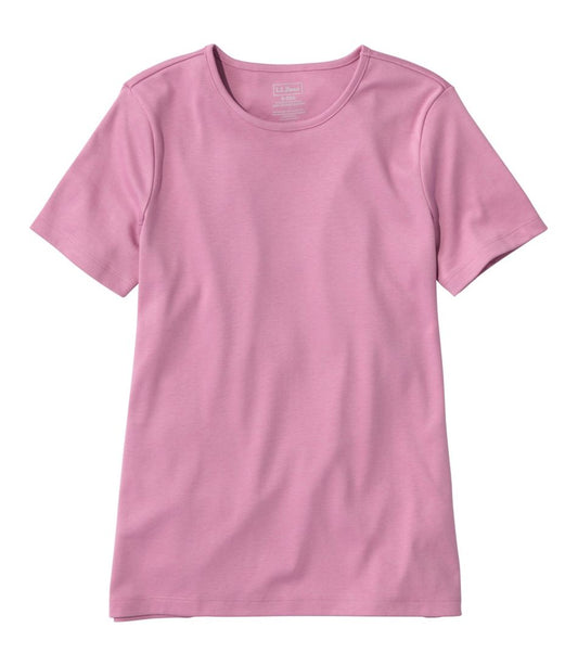 Women's Pima Cotton Tee, Short-Sleeve Crewneck | L.L.Bean Everyday
