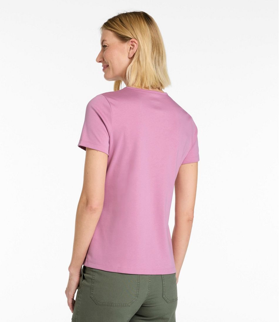 Women's Pima Cotton Tee, Short-Sleeve Crewneck | L.L.Bean Everyday