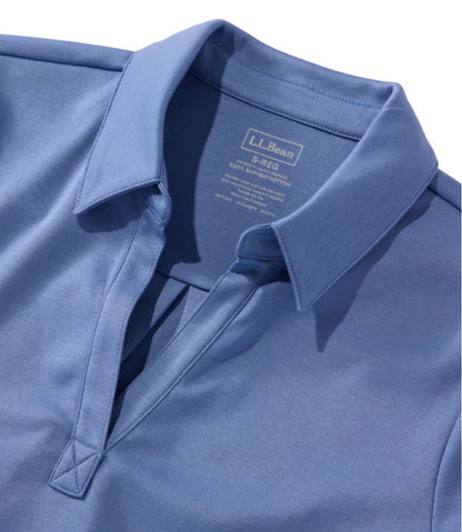 Women's Pima Cotton Tee, Three-Quarter-Sleeve Polo | L.L.Bean Value