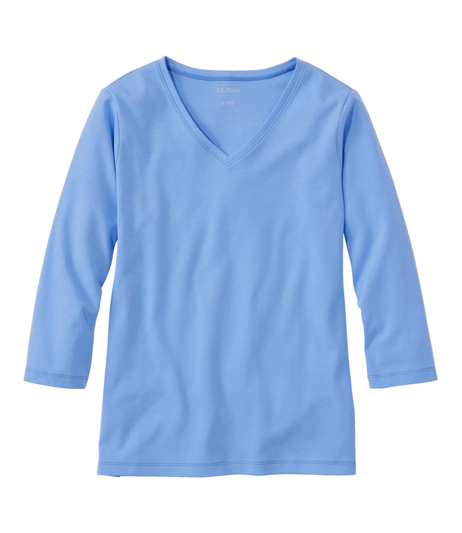 Women's L.L.Bean V-Neck, Three-Quarter-Sleeve | L.L.Bean Trending