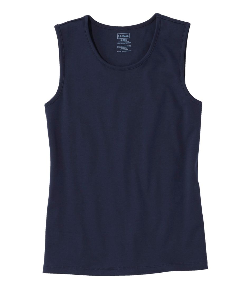 Women's Pima Cotton Tee, Shell | L.L.Bean Best Seller
