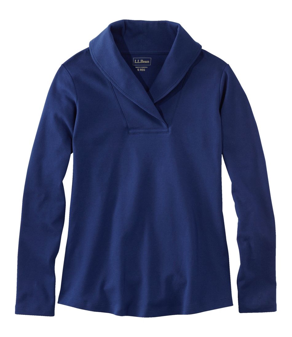 Women's L.L.Bean Pullover, Long-Sleeve Shawl Collar | L.L.Bean Exclusive