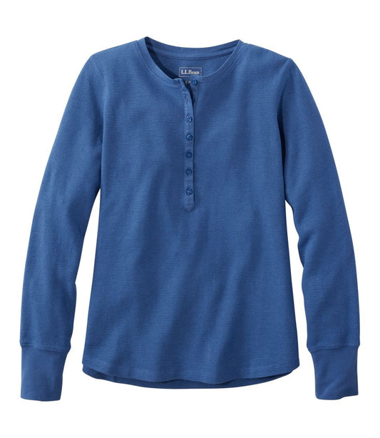 Women's Waffle-Knit Henley | L.L.Bean Signature