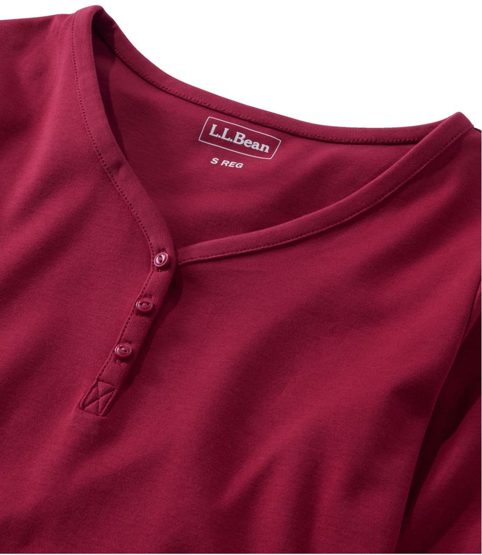 Women's L.L.Bean V-Neck Henley, Long-Sleeve | L.L.Bean Essential