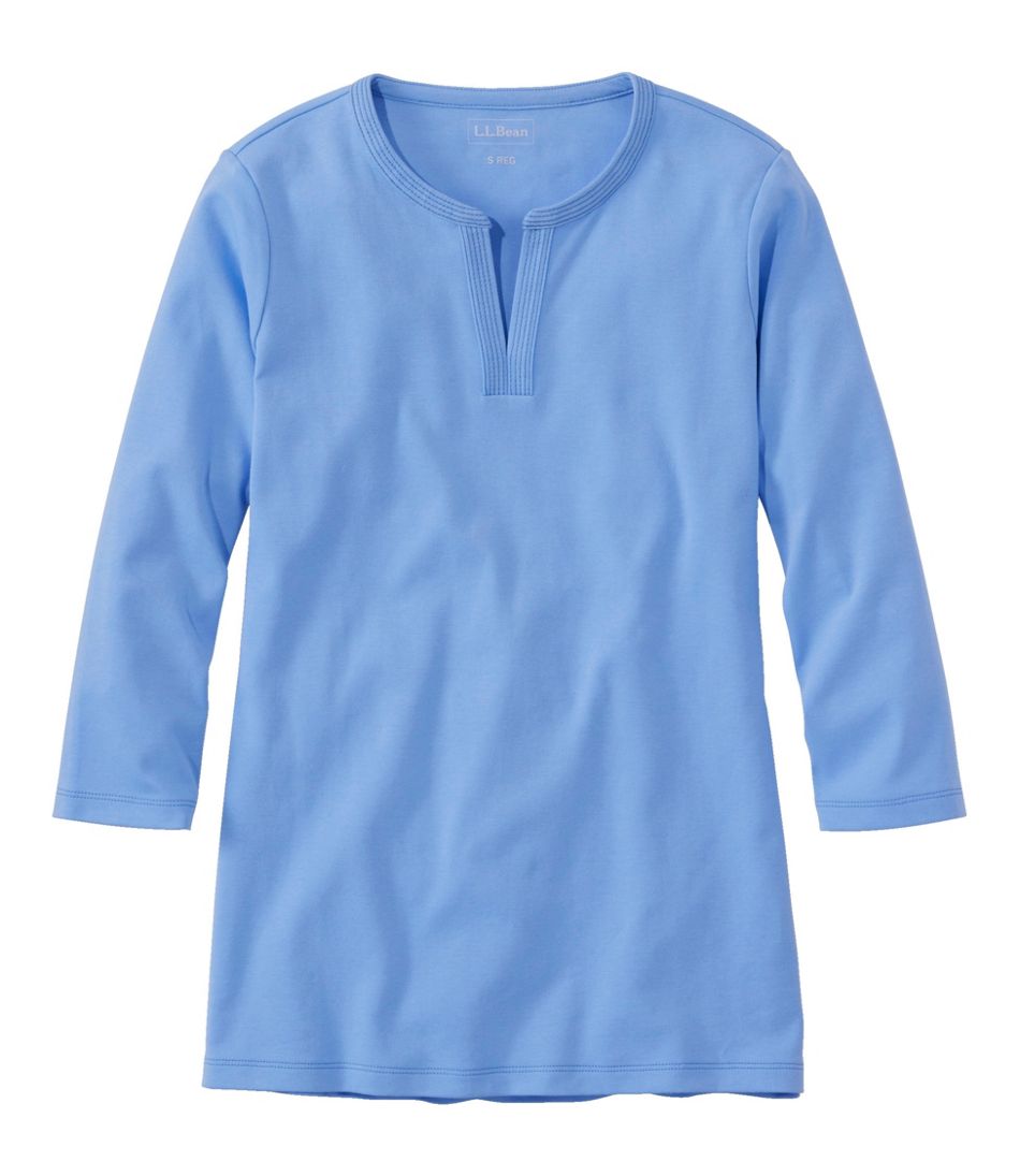 Women's L.L.Bean Tee, Three-Quarter-Sleeve Splitneck Tunic | L.L.Bean Great Value