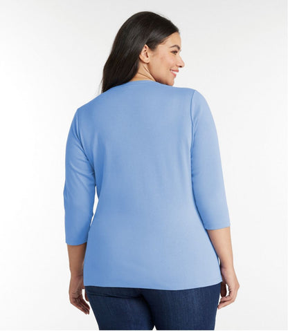Women's L.L.Bean Tee, Three-Quarter-Sleeve Splitneck Tunic | L.L.Bean Great Value