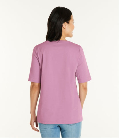 Women's L.L.Bean Jewelneck Tee, Elbow-Sleeve | L.L.Bean Featured