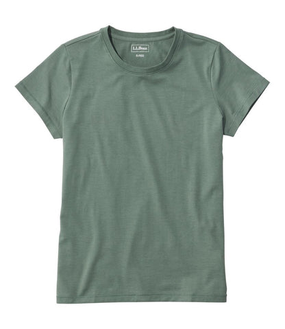 Women's Soft Stretch Supima-Blend Tee, Crewneck Short-Sleeve | L.L.Bean Trending