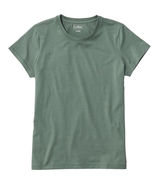 Women's Soft Stretch Supima-Blend Tee, Crewneck Short-Sleeve | L.L.Bean Trending
