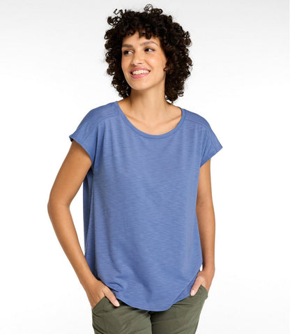 Women's Streamside Tee, Short-Sleeve Ruched Crew | L.L.Bean Essential