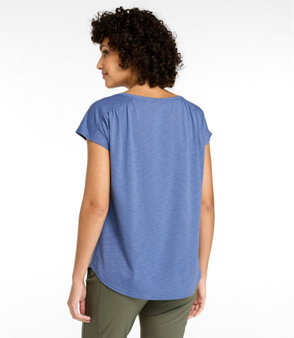Women's Streamside Tee, Short-Sleeve Ruched Crew | L.L.Bean Essential
