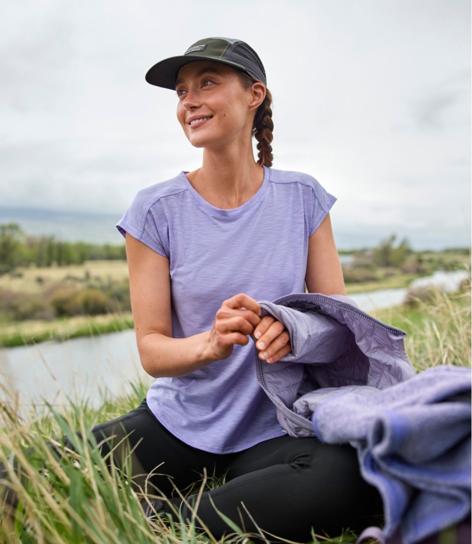 Women's Streamside Tee, Short-Sleeve Ruched Crew | L.L.Bean Essential