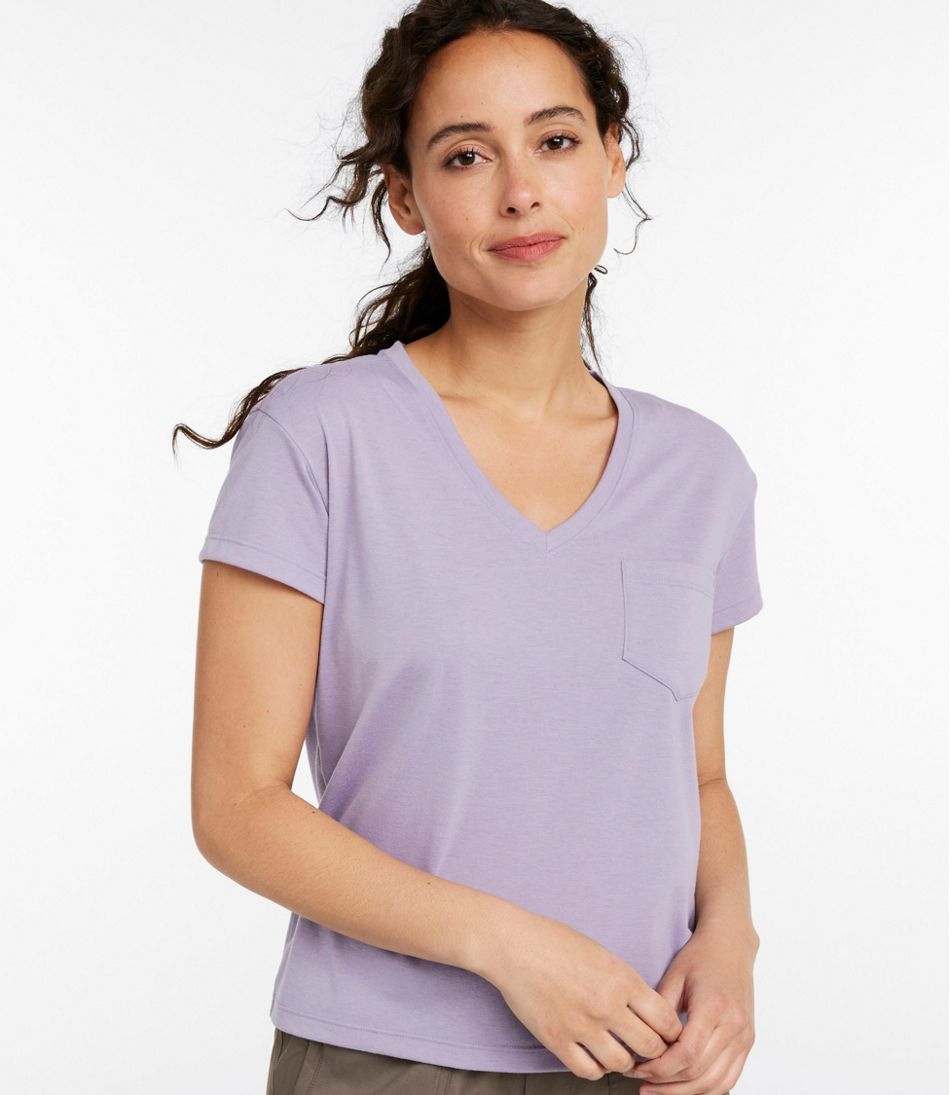 Women's Vista Camp Tee, Short-Sleeve V-Neck | L.L.Bean Great Value