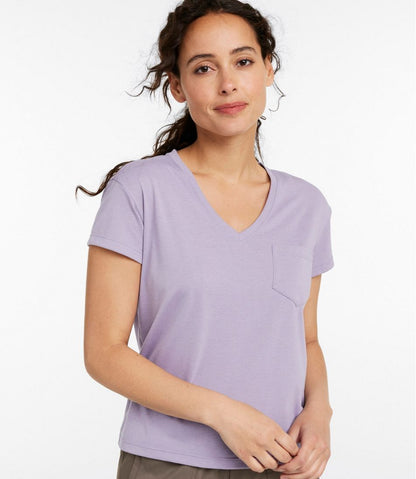 Women's Vista Camp Tee, Short-Sleeve V-Neck | L.L.Bean Great Value