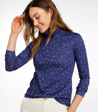 Women's Pima Cotton Turtleneck, Long-Sleeve Print | L.L.Bean Latest
