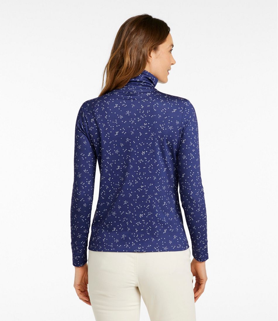 Women's Pima Cotton Turtleneck, Long-Sleeve Print | L.L.Bean Latest