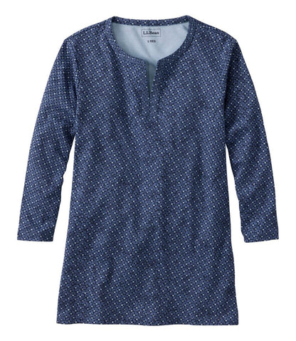 Women's L.L.Bean Tee, Three-Quarter-Sleeve Splitneck Tunic Print | L.L.Bean Trending