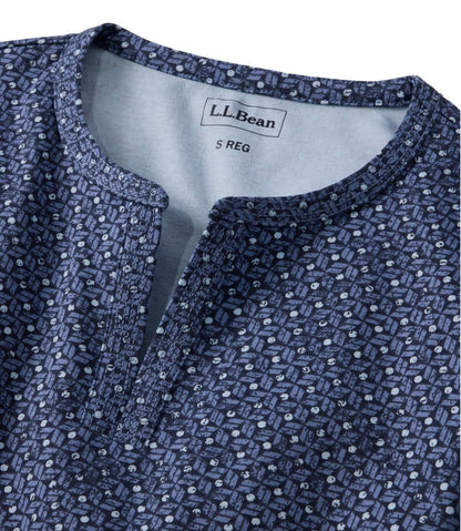 Women's L.L.Bean Tee, Three-Quarter-Sleeve Splitneck Tunic Print | L.L.Bean Trending