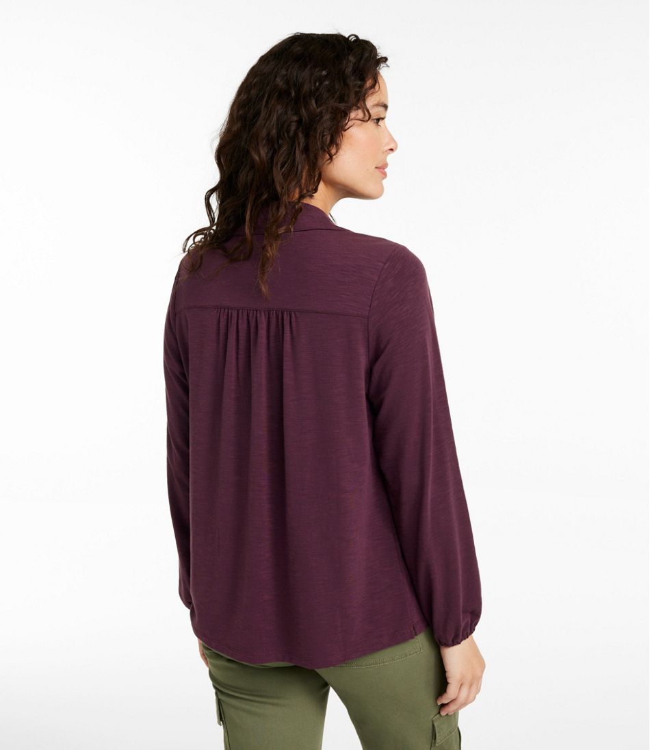 Camden Hills Tee, Button-Front Shirt | L.L.Bean Recommended