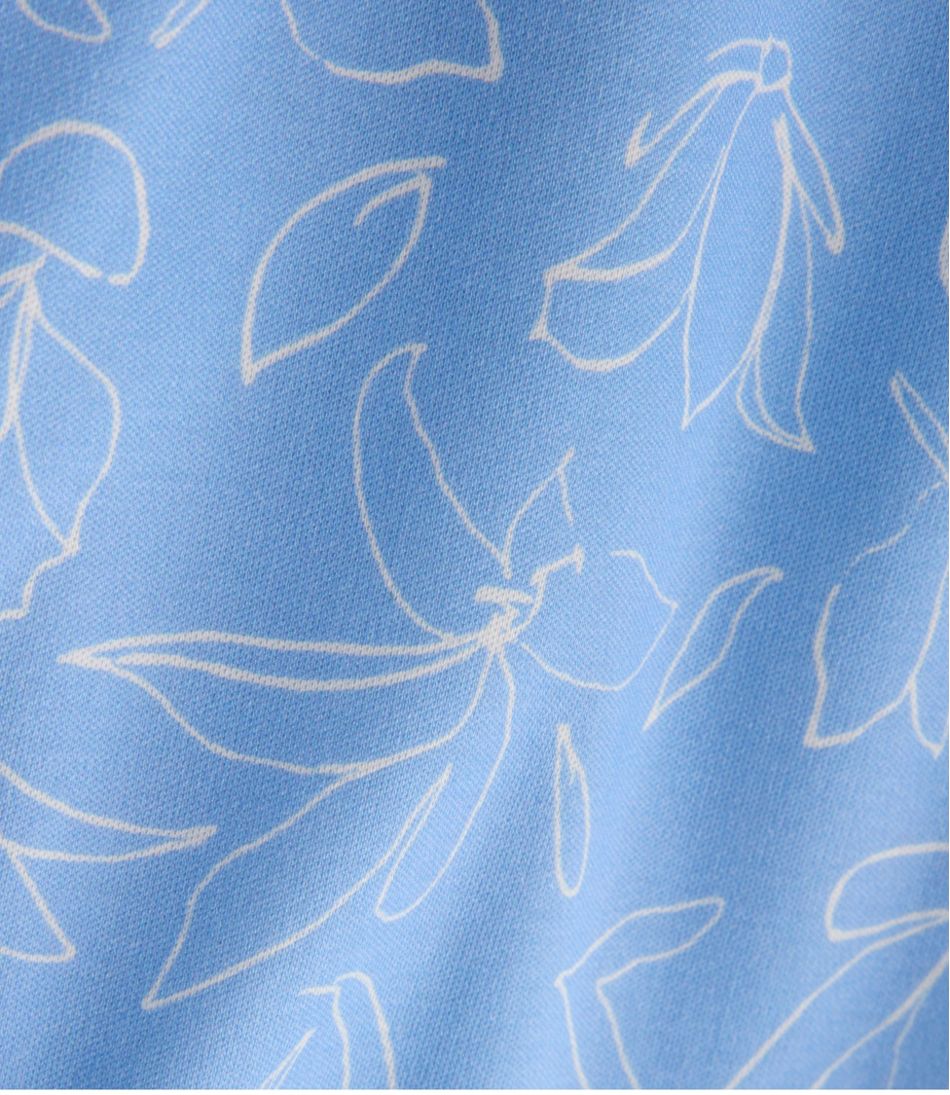 Women's Pima Cotton Tunic, Three-Quarter-Sleeve Splitneck Print | L.L.Bean Signature
