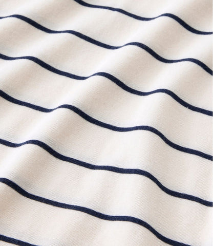 Women's Soft Stretch Supima-Blend Tee, Turtleneck Stripe | L.L.Bean Classic