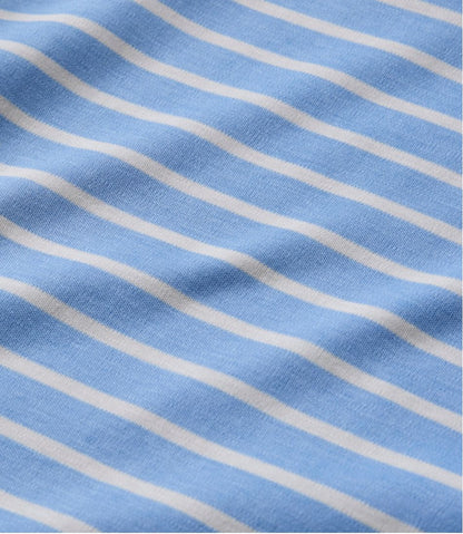 Women's Pima Cotton Tee, Elbow-Sleeve Boatneck Stripe | L.L.Bean Value