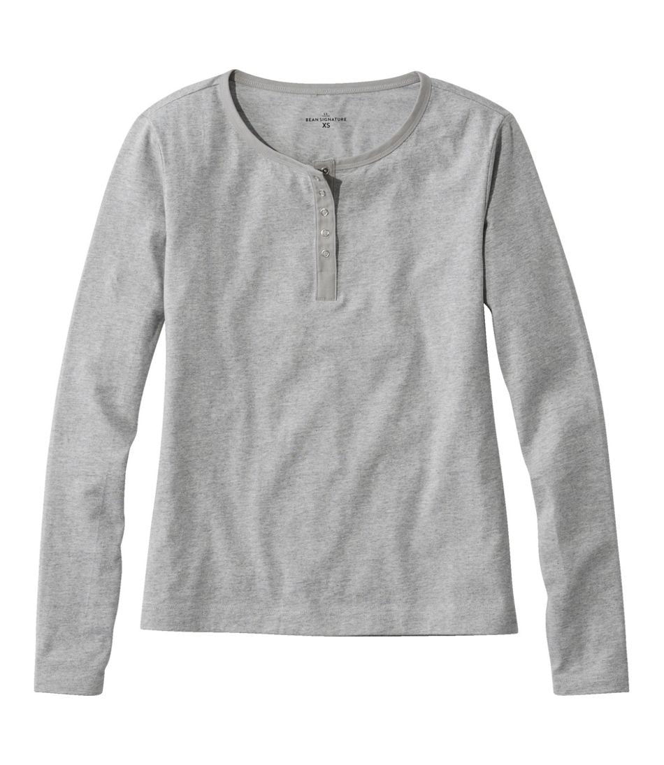 Women's Signature Rangeley Cotton Tee, Henley | L.L.Bean Featured