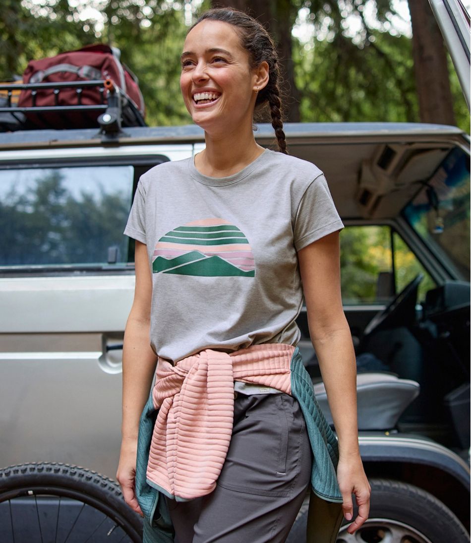 Women's Vista Camp Tee, Short-Sleeve Graphic Crew | L.L.Bean Popular