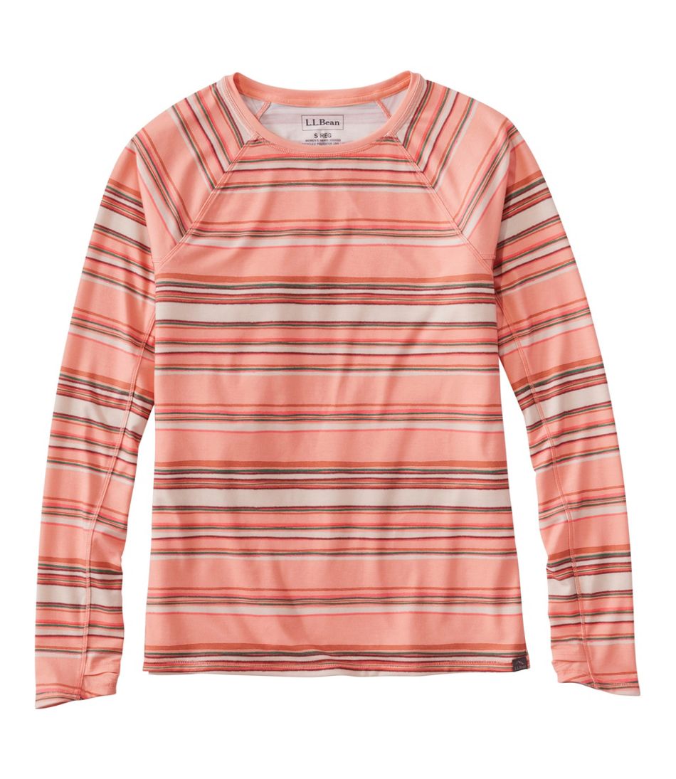 Women's Everyday SunSmart® Tee, Crewneck Long-Sleeve Stripe | L.L.Bean Recommended