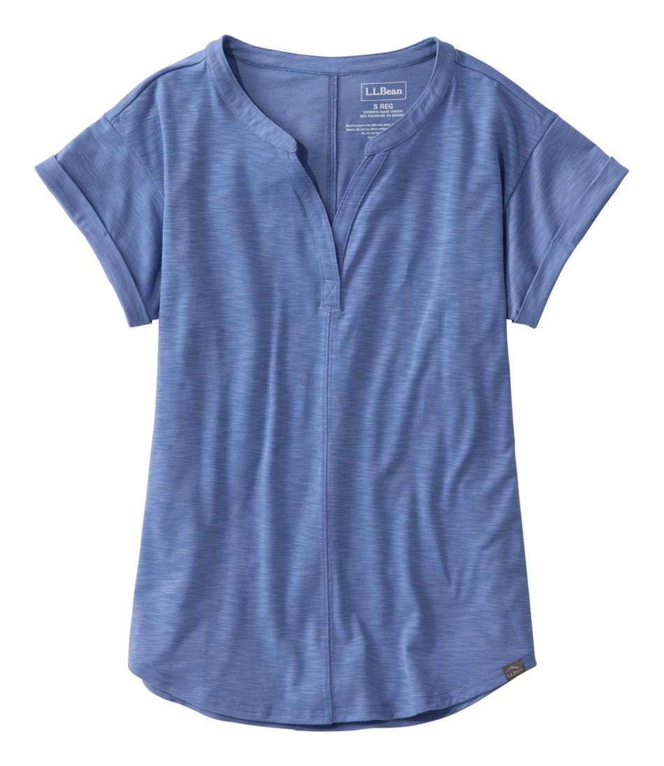 Women's Streamside Tee, Short-Sleeve Splitneck | L.L.Bean Exclusive