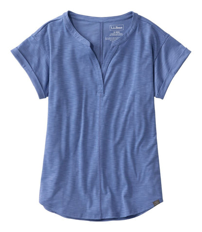 Women's Streamside Tee, Short-Sleeve Splitneck | L.L.Bean Exclusive