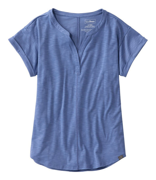 Women's Streamside Tee, Short-Sleeve Splitneck | L.L.Bean Exclusive