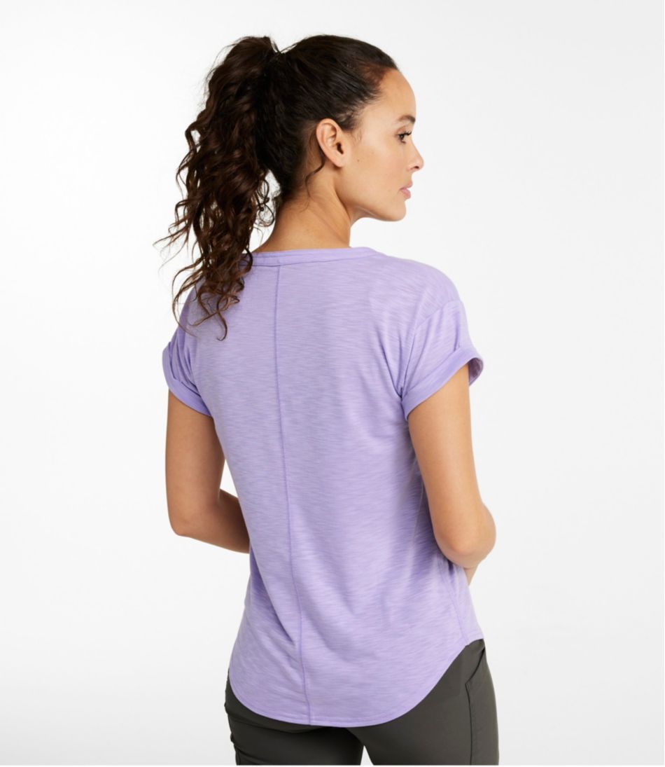 Women's Streamside Tee, Short-Sleeve Splitneck | L.L.Bean Exclusive