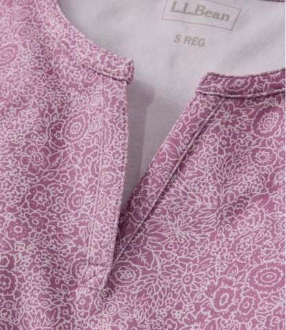 Women's L.L.Bean Tee, Short-Sleeve Notch-Neck Print | L.L.Bean Signature