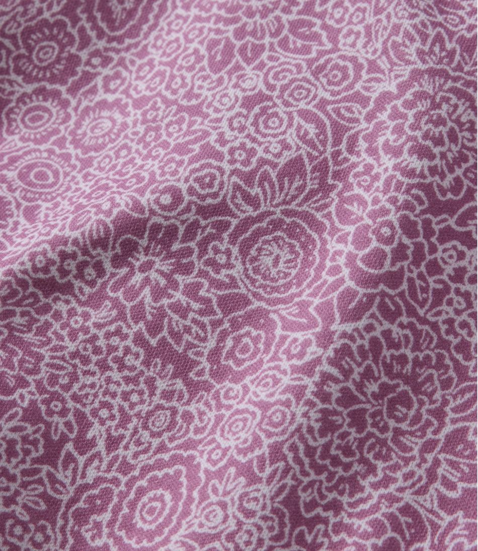 Women's L.L.Bean Tee, Short-Sleeve Notch-Neck Print | L.L.Bean Signature