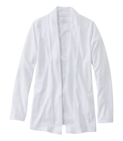 Women's Pima Cotton Open Cardigan, With Pockets | L.L.Bean Classic
