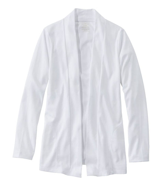 Women's Pima Cotton Open Cardigan, With Pockets | L.L.Bean Classic