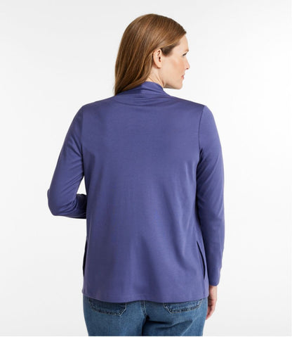 Women's Pima Cotton Open Cardigan, With Pockets | L.L.Bean Classic