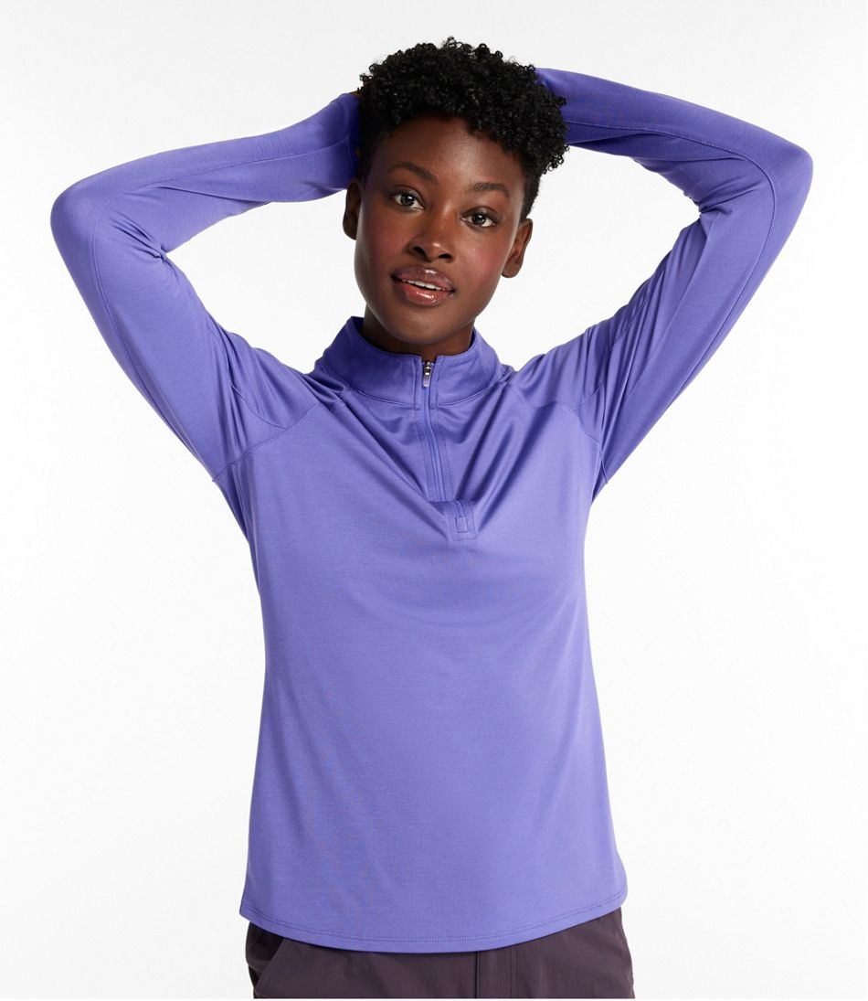 Women's Access Trail Pullover, Long-Sleeve Quarter-Zip | L.L.Bean Everyday