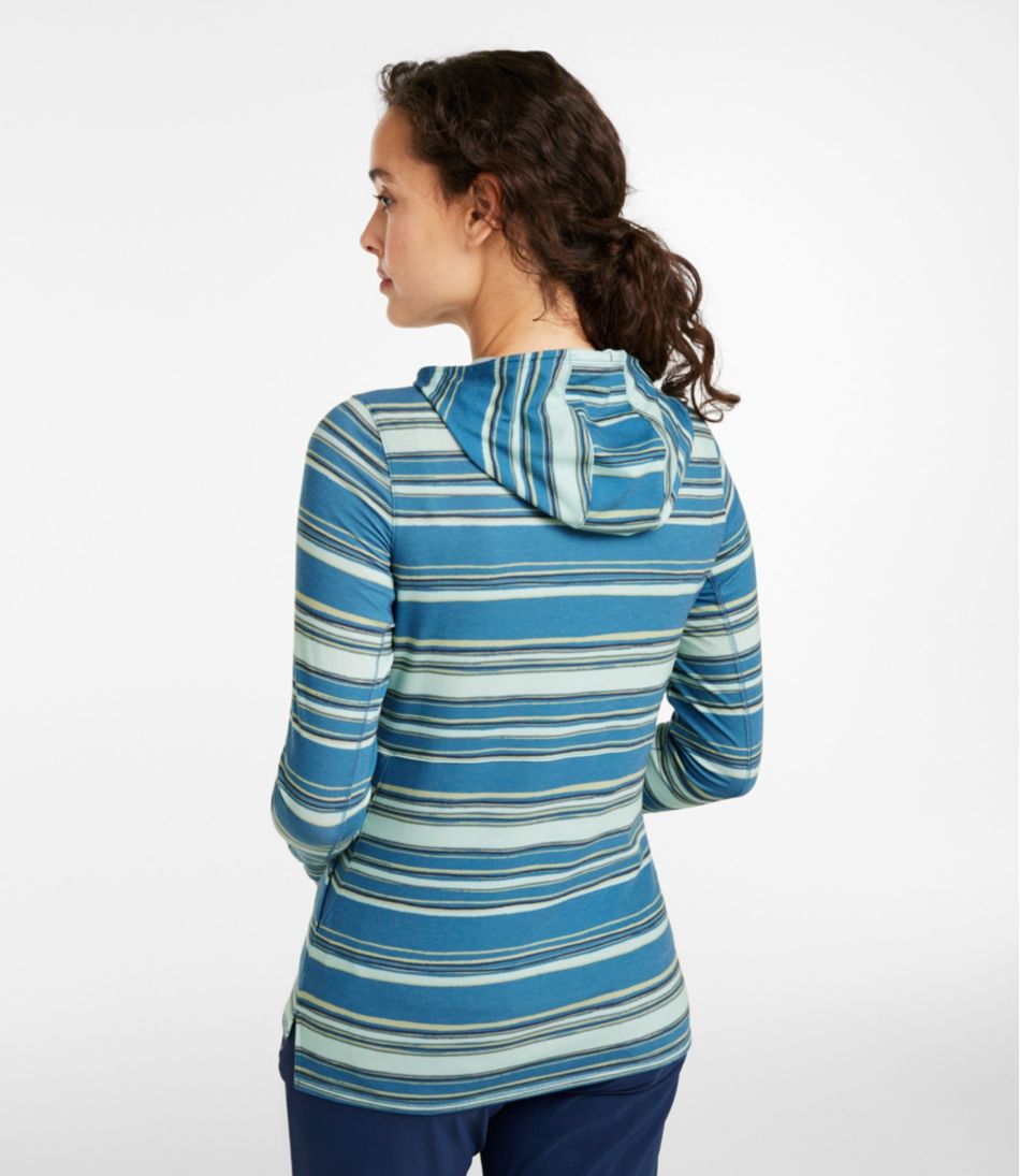 Women's Everyday SunSmart® Hooded Pullover, Long-Sleeve Stripe | L.L.Bean Latest