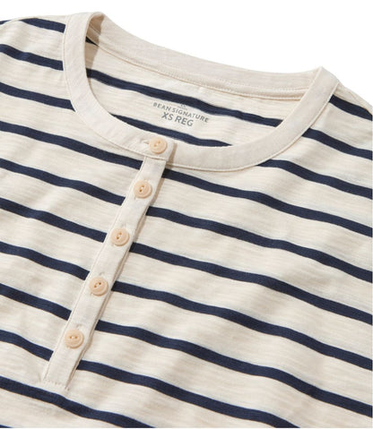 Women's Signature Slub Tee, Short-Sleeve Henley Novelty | L.L.Bean Popular