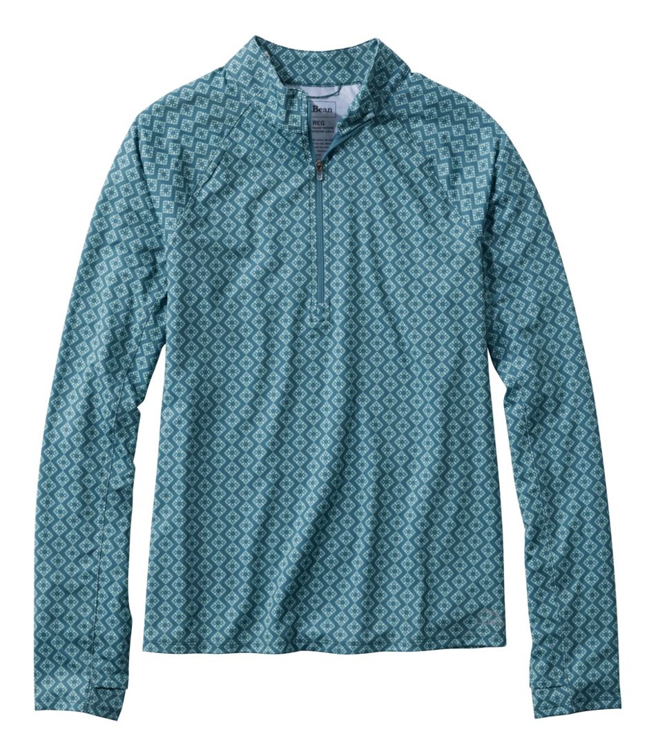Women's Access Trail Pullover, Long-Sleeve Quarter-Zip Print | L.L.Bean Trending