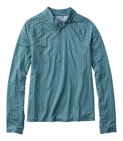 Women's Access Trail Pullover, Long-Sleeve Quarter-Zip Print | L.L.Bean Trending