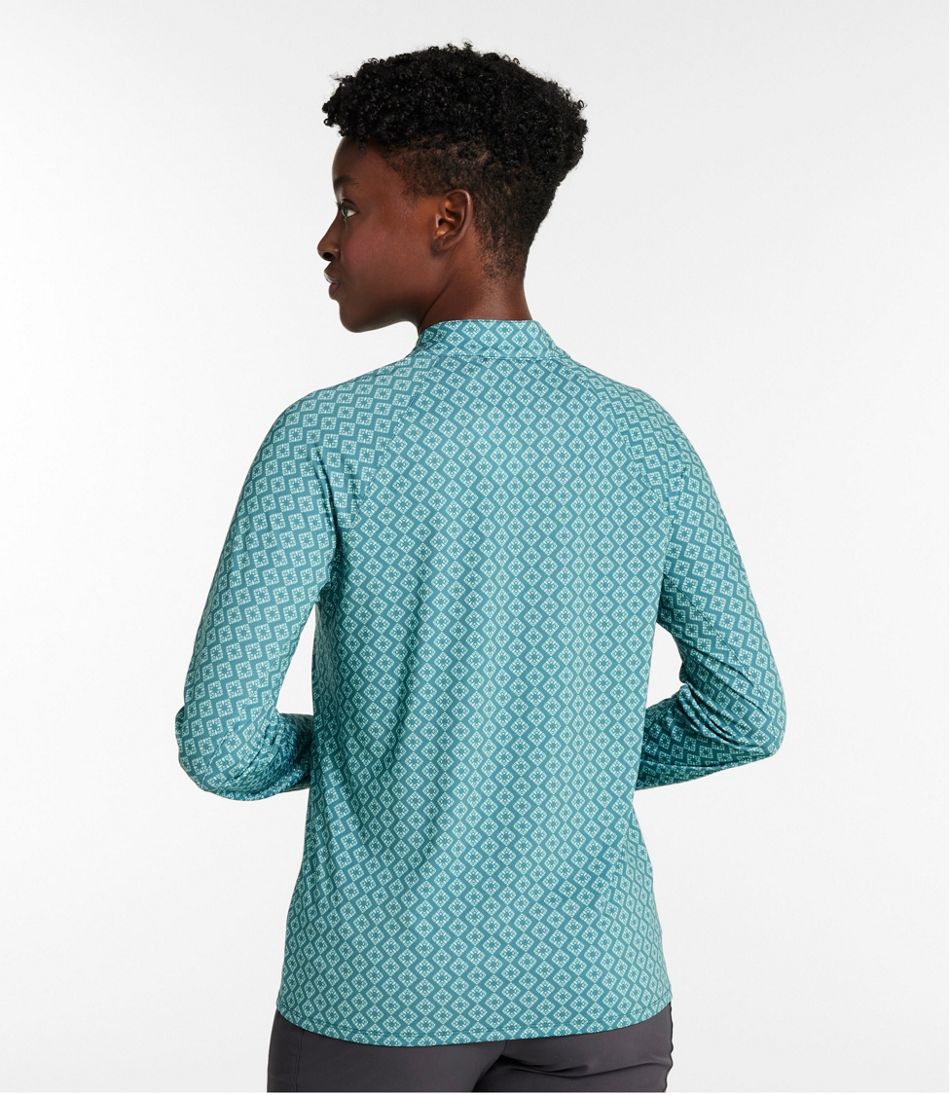 Women's Access Trail Pullover, Long-Sleeve Quarter-Zip Print | L.L.Bean Trending