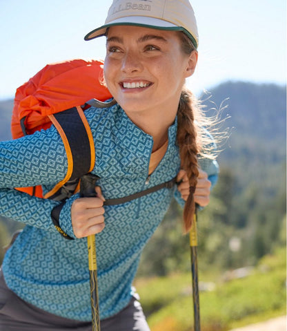 Women's Access Trail Pullover, Long-Sleeve Quarter-Zip Print | L.L.Bean Trending