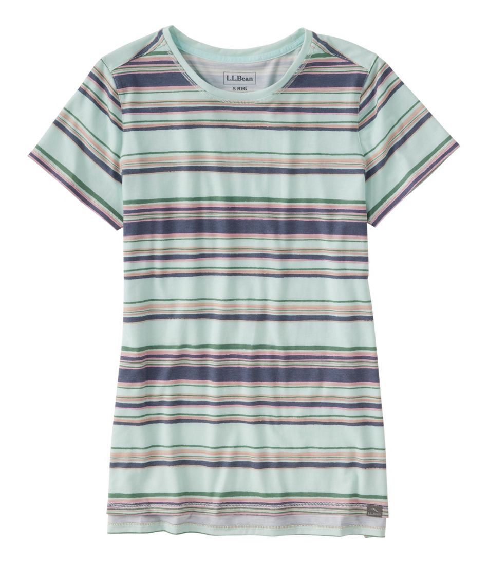 Women's Everyday SunSmart® Tee, Short-Sleeve Stripe | L.L.Bean Best Seller
