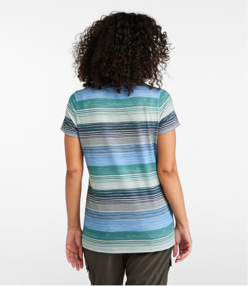 Women's Everyday SunSmart® Tee, Short-Sleeve Stripe | L.L.Bean Best Seller